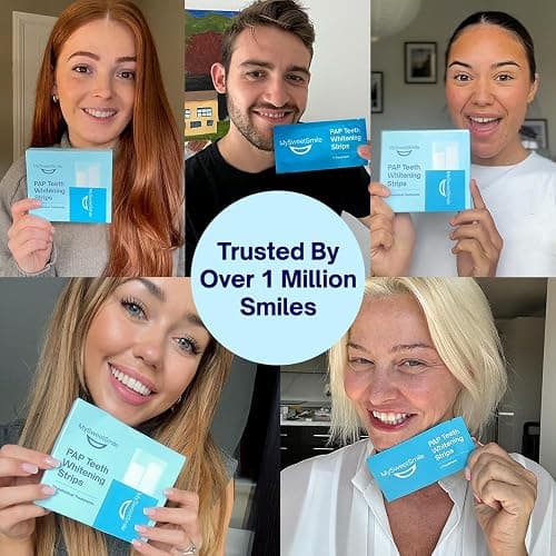 MySweetSmile Dentist-Approved Teeth Whitening Strips – IndyBest Winners 2023 & 2024 – Whiter Teeth in 7 Days – 21 Treatments – Reverses Years of Yellowing – Non-Slip & Sensitivity-Free – Pap Formula thumbnail 6