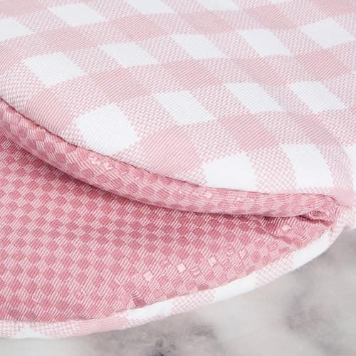 KitchenAid Gingham Mini Oven Mitt 2-Pack Set, Dried Rose, 5.5"x8" thumbnail 4