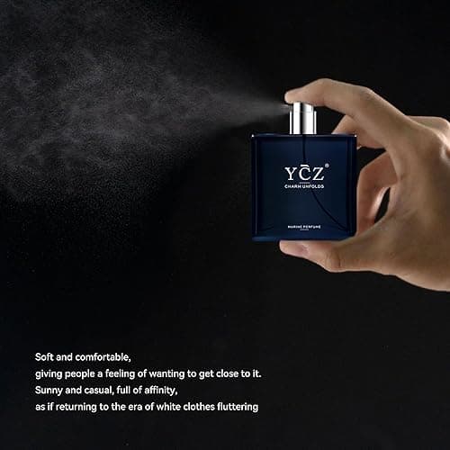 Ycz Charm Unfolds Marine Perfume for Men, 1.7 oz. Long Lasting Eau De Parfum Cologne For Men, Oriental Woody Fragrance - Ideal Special Occasions, Making it the Ideal gentlemen’s Gift thumbnail 9