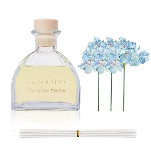 COCORRÍNA Reed Diffuser - 8.5 Oz Cashmere Vanilla Reed Diffuser with 8 Sticks for Home Bathroom Shelf Decor (Simple Luxe Collection) thumbnail 5