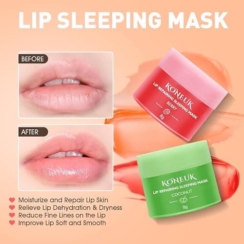 12 Pack Lip Sleeping Mask Set, Overnight Lip Treatment, Nourish and Hydrate Lip Mask With Vitamin C and Coconut Oil, Lip Balm for Dry Lips, Reduce Lip Lines and Improve Lip Color thumbnail 2