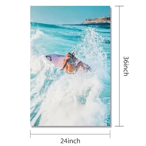 JIMUJIA Custom Canvas Art Print (24L x 36W), Personalized Photo Wall Decor | Unframed Canvas Print (Optional Frames) Customizable Photo Portrait Gift for Living Room, Bedroom, Office Decor thumbnail 2