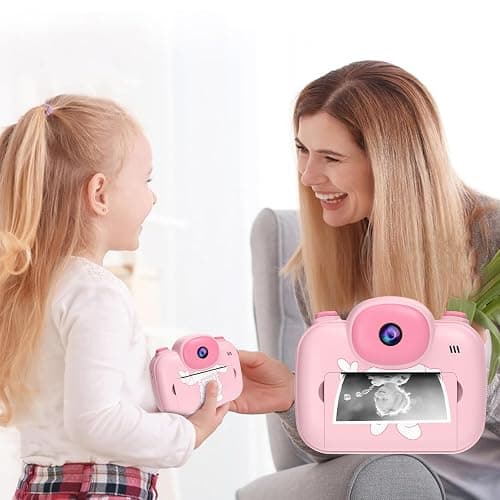 Kids Camera Instant Print 3.5 Inch, Instant Print Camera for Kids Pint Photos, Kid Digital Print Cameras Instantly, Toddler Toys Cameras for 3-12 Years Old Girls Birthday thumbnail 7