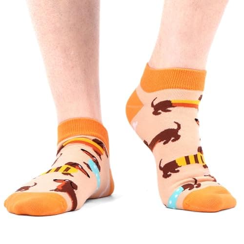 WeciBor Women's Fancy Funny Casual Combed Cotton Ankle Socks Pack thumbnail 2