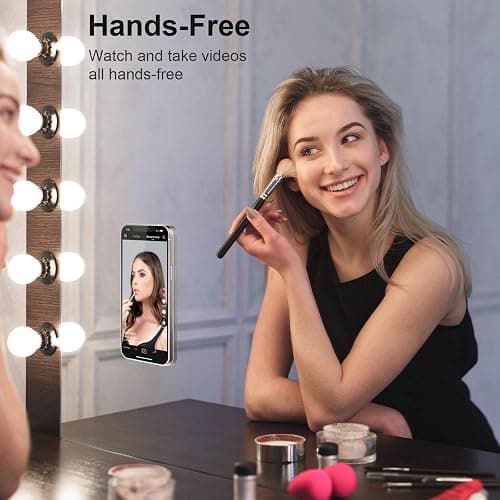 Magnetic Suction Cup Phone Mount Ring Holder for Mag Safe, Strong Grip Phone Stand for Mirror Selfies & TikTok Videos, 360° Rotatable Fidget Gadget for iPhone 16/15/14/13/16 Series thumbnail 2