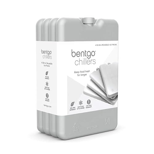 Bentgo Ice Lunch Chillers - Ultra-Thin Ice Packs Perfect for Everyday Use in Lunch Bags, Lunch Boxes and Coolers - 4 Pack (Gray) thumbnail 7