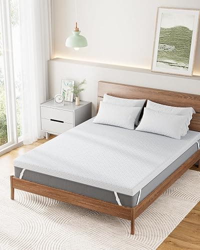 PERLECARE Twin XL Mattress Topper - 3 Inch Cooling Memory Foam Mattress Pad Made with CertiPUR-US® Certified Foam, Bed Topper with Bamboo Cover,Removable & Washable & Non-Slip, Oeko-Tex Certified thumbnail 2