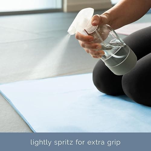 S&T INC. Yoga Mat Towel, Quick Dry Towel, Soft and Absorbent for Gym, Pilates, and Hot Yoga Mat, 1 Pack, 26.5 inches x 72 inches, Microfiber, Blue thumbnail 2