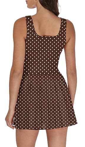 Athletic Dress for Women Built in Shorts U Neck Womens Tennis Dress Pleated with Pockets Sleeveless Golf Clothes thumbnail 2