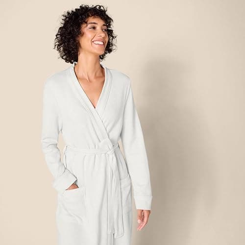 Amazon Essentials Womens Lightweight Waffle Full-Length Robe thumbnail 4