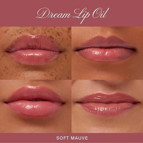 Summer Fridays Dream Lip Oil - Tinted Lip Oil with Moisturizing Sheer Coverage, High-Shine and Deep Hydration - Non-Sticky Formula for Long-Lasting Softness - Soft Mauve (0.15 Oz) thumbnail 4