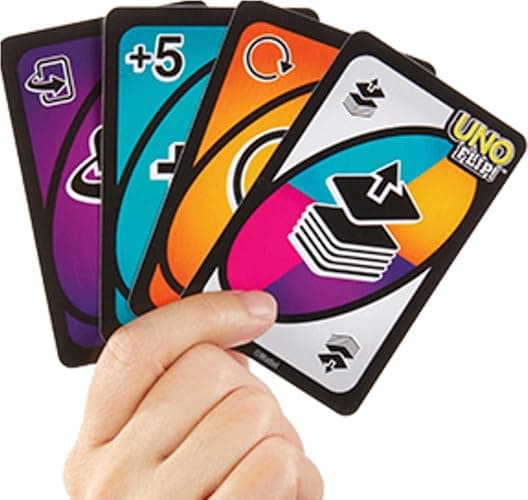 Mattel Games UNO FLIP! Family Card Game, with 112 Cards, Makes a Great Game for 7 Year Olds and Up thumbnail 5
