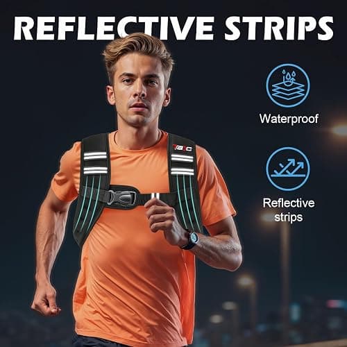 TB3C Weighted Vest Woman - 5lb/6lb/8lb/12lb/16lb/20lb/25lb/30lb Womens Weight Vest for Walking, Strength Training Weight Vests for Men, Reflective Stripe Fitness Vest for Workout Running Jogging thumbnail 2