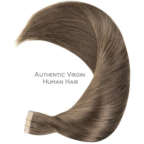 WENNALIFE Tape in Hair Extensions Human Hair, 20pcs 50g 24 inch Light Ash Brown Remy Hair Extensions Straight Human Hair Tape in Extensions Skin Weft Tape Extensions Human Hair thumbnail 5