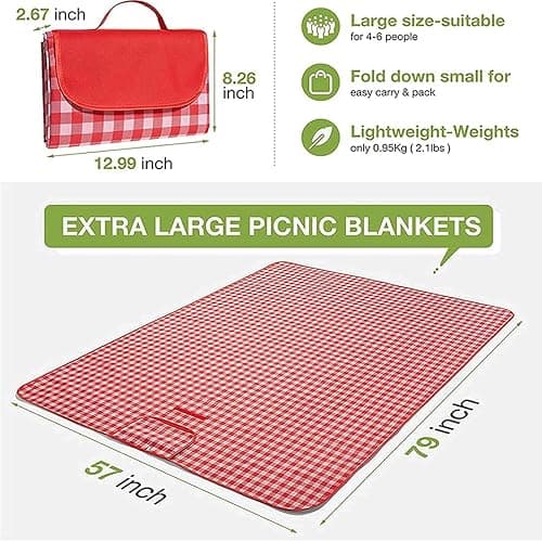 Picnic Blanket|Beach Mat|Picnic Blanket for Indoor and Outdoor thumbnail 2