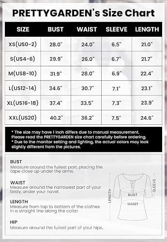 PRETTYGARDEN Women's Summer Tops Henley Tee Shirts | Soft Ribbed Fabric,Button Up, Short Sleeve,Slim Fitted,Basic Tshirts,Casual Trendy,Going Out Outfits,Fashion Clothing thumbnail 6