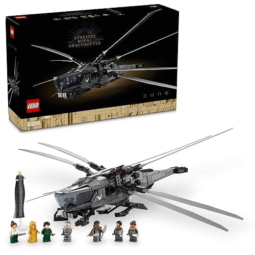 LEGO Icons Dune Atreides Royal Ornithopter 10327, Collectible Dune Inspired Model for Build and Display, Adult Gift Idea for Sci-Fi Movie Fans, 8 Dune Minifigures - Image 1