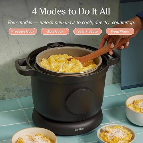 Our Place Dream Cooker | 6-quart Multicooker | 4 Versatile Modes | Pressure Cook, Slow Cook, Sear & Saute, Keep Warm | Hands-Free Steam Release | Tailored Control Panel | Char thumbnail 3