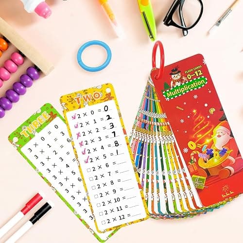 Anemeeoke 0-12 Multiplication Flash Cards, Large Math Table Flashcards, Multiplication Chart, Educational Times Table Flashcards for Classroom for 1st to 3rd Grades thumbnail 8