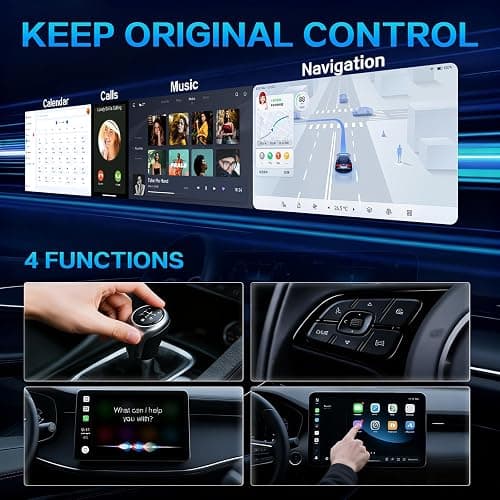 Mini Wireless CarPlay Adapter for iPhone,2 in 1 for Apple Carplay and Android Auto Adapter,Convert Wired to Wireless, Plug & Play, USB to USB-C/Type-C thumbnail 7