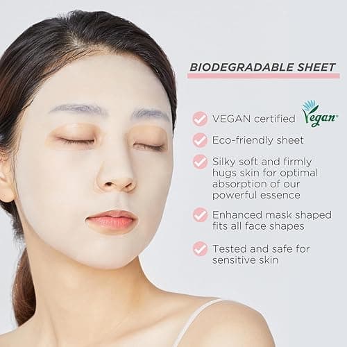Mediheal Official Best Korean Sheet Mask - Collagen Essential Face Mask 10 Sheets Lifting and Firming For All Skin Types Value Sets - 10 Count (Pack of 1) thumbnail 4