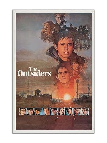 The Outsiders Movies Poster Print Wall Art Canvas Painting Room Aesthetic Bedroom Decoration Pictures (Unframed, (12x18inch(30x45cm) - Image 1