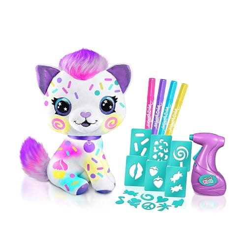 Canal Toys Personalize Airbrush Plush Large Kitty! Decorate, wash, Repeat! Customize Your own Spray Art Plush with Markers, Battery Powered Airbrush and 100+ Stencils. Ages 6+ thumbnail 15