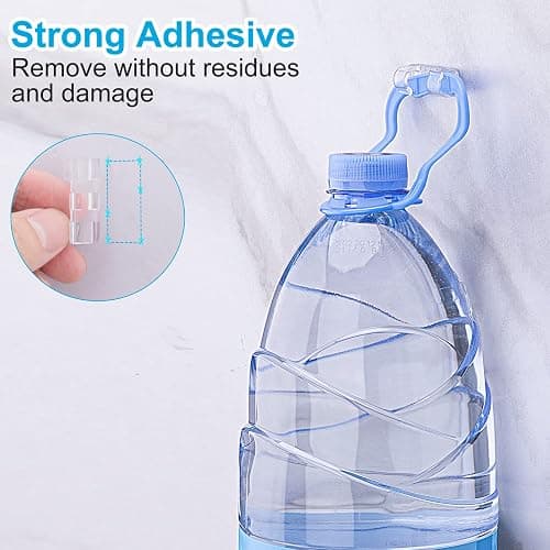 Adhesive Cable Clips Clear (40PCS, M), Upgraded Wire Holders for Wall, Strong Cord Organizer Under Desk, Car, PC, Christmas Light Indoor/Outdoor thumbnail 3