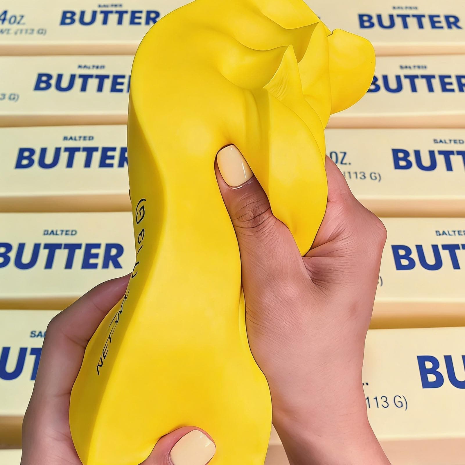 Slow Rising Butter Stick, 20cm Slow Rebound Cute Butter Squeeze Stress Balls, Giant Butters Stick Stress Toy, Slows Rising Squishys for Stresss Relief Adults Office Home Travel Long Trips thumbnail 3