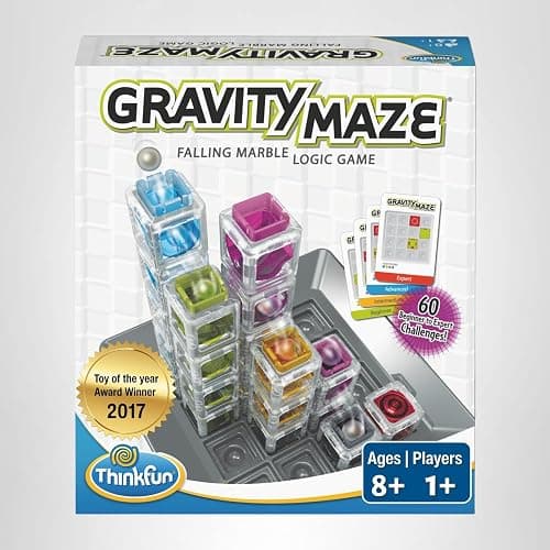 ThinkFun Gravity Maze - Falling Marble Logic Game - Challenging STEM Toy for Kids 8-12 - Gravity Marble Maze - Brain-Building Fun - Educational Gift - Boosts Critical Thinking & Problem Solving thumbnail 8