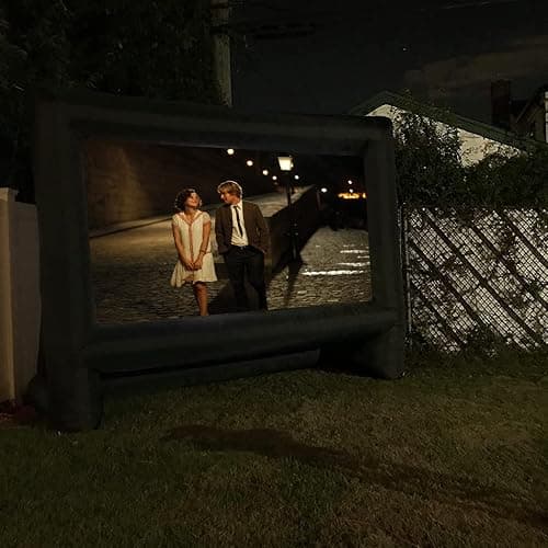 XHYCPY 16ft Inflatable Movie Screen Outdoor Projector Screen with Air Blower Storage Bag - Front/Rear Projection, Easy Set Up Blow Up Screen for Backyard Movie Night, Theme Parties, Celebrations thumbnail 7