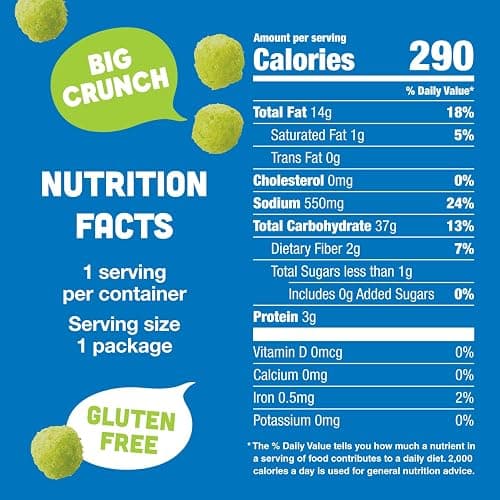 Vlasic Pickle Balls, Dill Pickle Flavored Corn Puffs, Stocking Stuffer, 2 oz. thumbnail 2