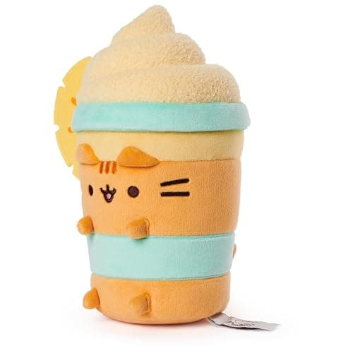 GUND Pusheen Pineapple Float Plush, Cat Stuffed Animal for Ages 8 and Up, Orange, 9.5” thumbnail 3