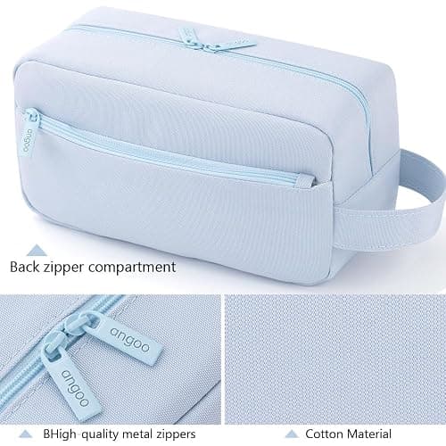 HVOMO Big Capacity Pencil Case Pen Pouch Holder Bag Large Storage Art Supply Marker Durable Stationery School Office Desk Organizer Portable for Kids Teen Student Girls Boys Adults（Blue） thumbnail 6