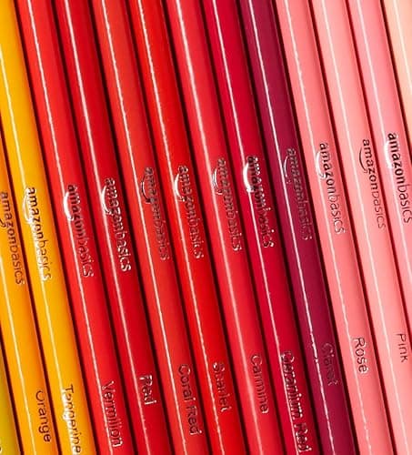 Amazon Basics Colored Pencils for Coloring and Drawing, Premium, Soft Core, Back to School Supplies, 72 Count (Pack of 1), Multicolor thumbnail 6