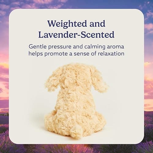 warmies Junior Microwavable & Weighted Stuffed Animals, Golden Dog - Heated Stuffed Animal Plushie for Warmth & Comfort - Cute Soft Plush Toys for Adults & Children (Boys, Girls, Babies & Toddlers) thumbnail 3