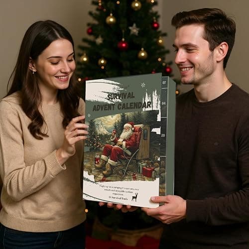 Survival Advent Calendar for Adult Men - Survival Kits Advent Calendar 2025 for Teen 24 Days Christmas Countdown - Xmas Surprise Gifts for Outdoor Adventure thumbnail 6