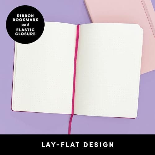 PAPERAGE Dotted Journal Notebook, (Light Blue), 160 Pages, Medium 5.6 in x 8 in - 100 GSM Thick Paper – Hardcover Journaling Notebook for Work, School & Bullet Journaling thumbnail 3