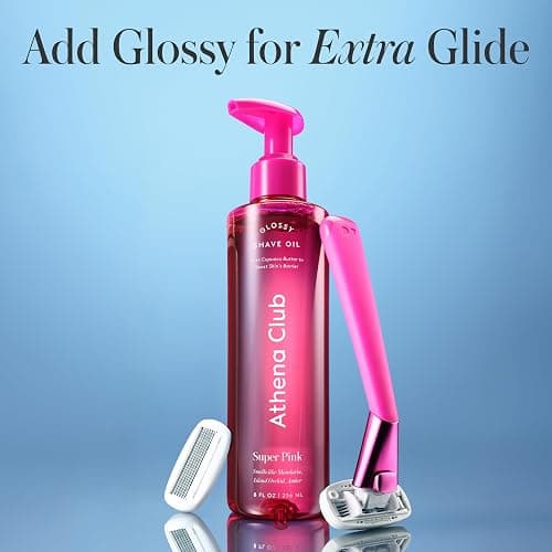 Athena Club Women's Razor Shave Kit, 1 Rose Razor Handle + 6 Blade Refills thumbnail 5