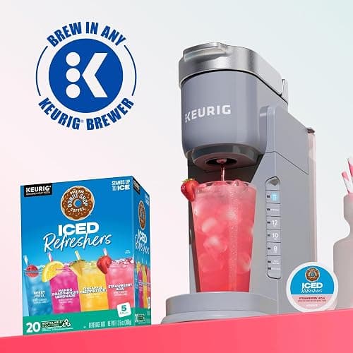 The Original Donut Shop, Iced Refreshers, Keurig Single Serve K-Cup Pod Variety Pack, Strawberry Acai, Pineapple Passionfruit, Mango Dragonfruit Lemonade, Berry Chill, 20-Count thumbnail 9
