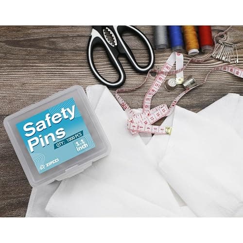 ZIPCCI 1000 Pcs 1.1 inch Nickel Plated Mini Safety Pins thumbnail 2