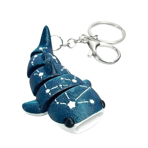 Cute Whale Shark Keychain Purse Bag Charms for Hangbags Backpacks Car Keys Accessories Ocean Fish Gift for Women Men - Image 1