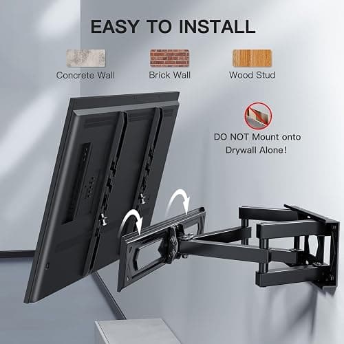 PERLESMITH Soporte TV Pared Articulado Inclinable Y Giratorio – Soporte TV para 26-70 Pulgadas Pantallas – MAX VESA 400x400mm, para Soportar 45kg thumbnail 7