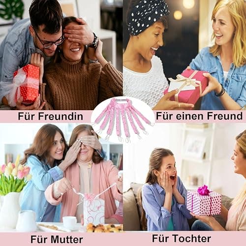 Heatless Curlers Headband, Octopus Hair Curler, Lockenwickler über Nacht Locken Ohne Hitze Für Lange Mittleres Haare, Seidenband Lockenwickler Weiches Stirnband Tools Für Damen Mädchen - Pink thumbnail 7