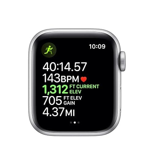 Apple Watch Series 5 (GPS + Cellular, 40MM) - Silver Aluminum Case with White Sport Band (Renewed) thumbnail 4