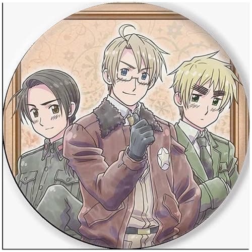 GO2COSY Set of 8 Anime Axis Powers Hetalia Lapel Pin Brooch Button Pins Badges thumbnail 4