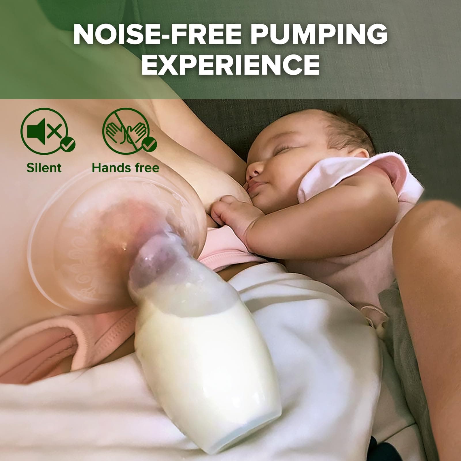 Haakaa Silicone Breastfeeding Manual Breast Pump Milk Pump 100% Food Grade Silicone BPA PVC and Phthalate Free, Clear thumbnail 5