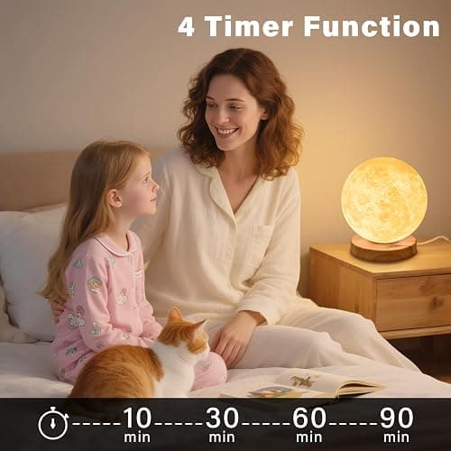 Hiloshine Tageslichtlampe,Simulation von Tageslicht,10.000 Lux Tageslichtlampen,UV-freie LED Tageslichtleuchten Tageslichtleuchte mit 3 Farbtemperaturen,Dimmer und Timer Daylight Lamp thumbnail 4