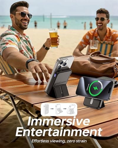For Magsafe Power Bank, Portable Charger 10000mAh, 22.5W Fast Charging Battery Pack with USB-C Input & Output, LED Display for iPhone 17/16/15/14/13/12 Pro/Pro Max thumbnail 4