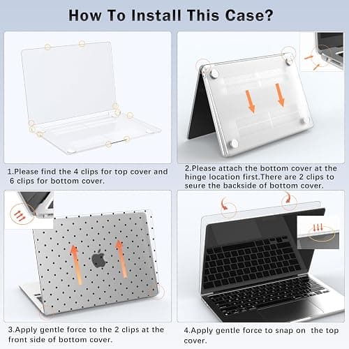 BlHMCASE Compatible with MacBook Air 13 inch Case M1 A2337 A2179 A1932 2022 2021 2020 2019 2018 Release, Cute Black Polka Dot Protective Hard Shell Matte Cover for MacBook Air 13.3 inch thumbnail 2